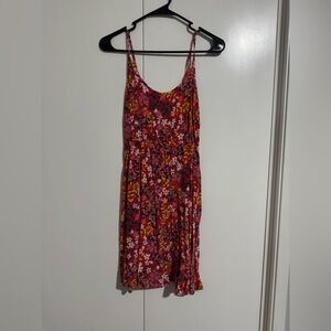 GAP Red and Orange Sleeveless Sundress